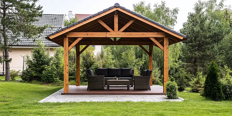 Co posadzić obok altany?