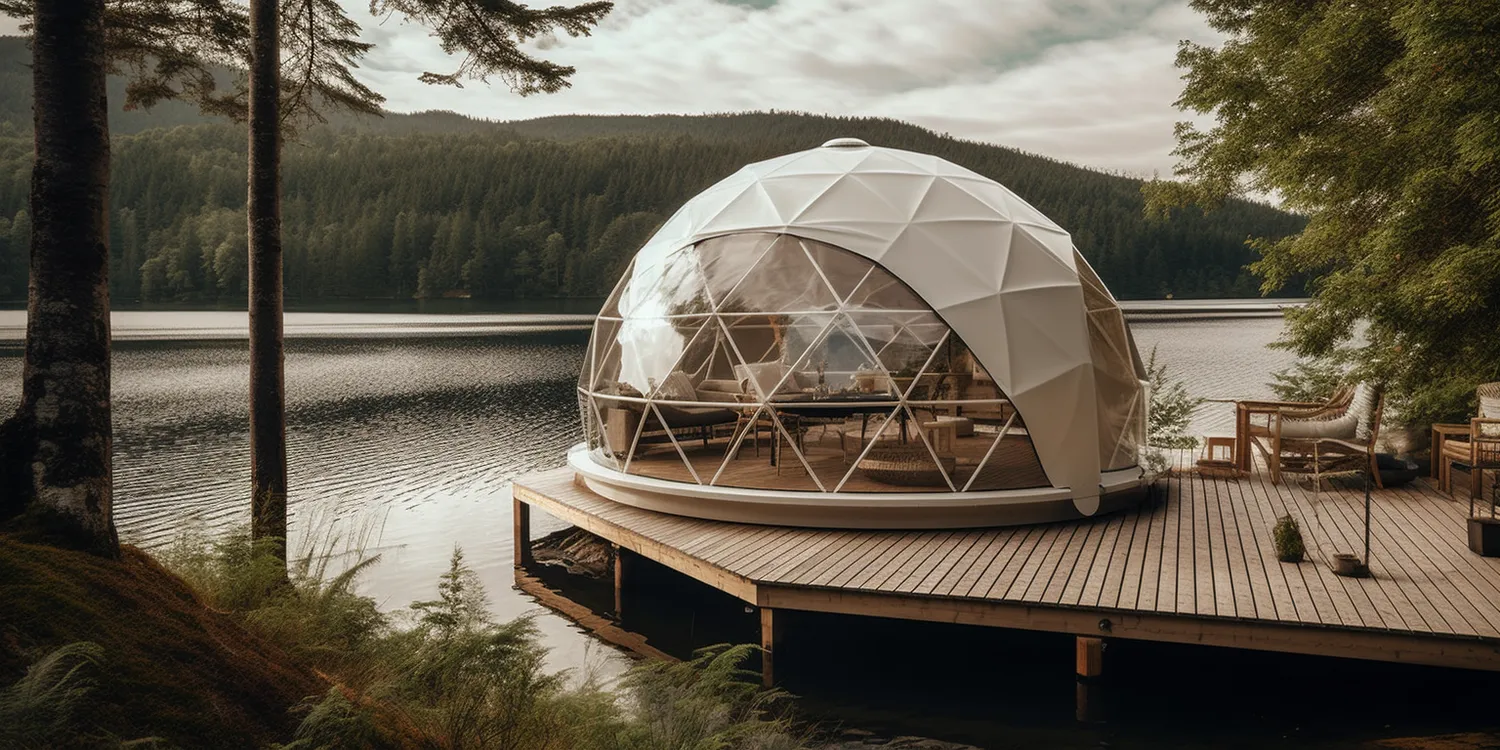 Glamping namiot sferyczny